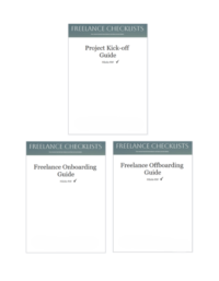 Bundle (Project Kick-off Guide + Freelance Onboarding Guide + Freelance Offboarding Guide)