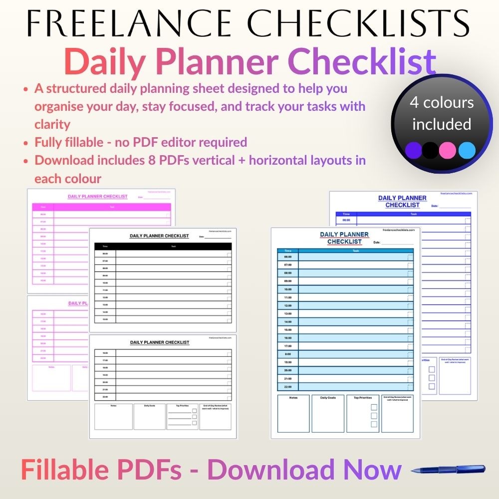 Daily Planner Checklist