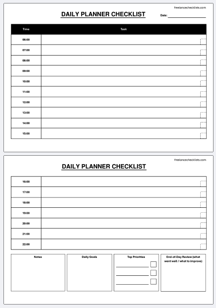 Planner Checklist Bundle (Daily Planner Checklist + Weekly Planner Checklist + Monthly Planner Checklist) - Image 9
