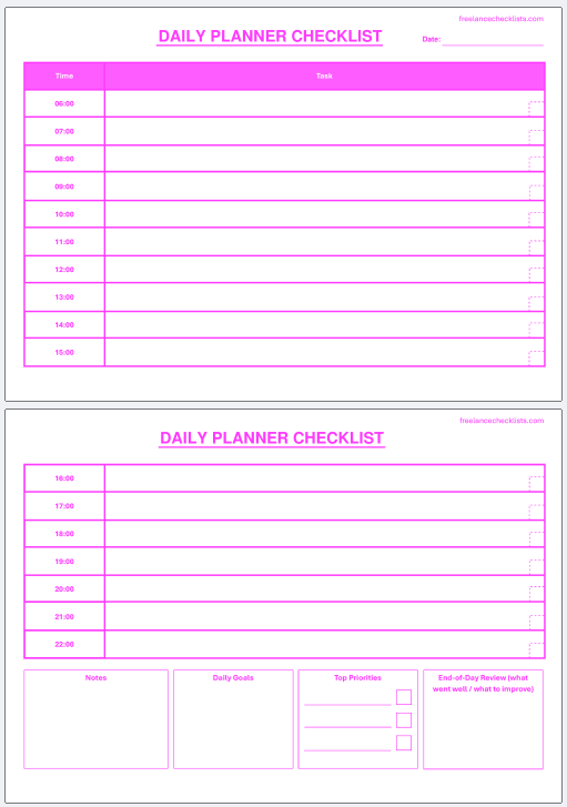 Daily Planner Checklist - Image 4