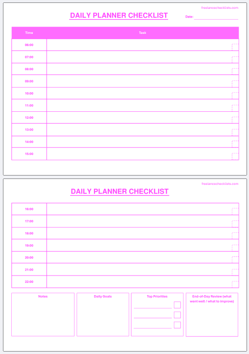 Planner Checklist Bundle (Daily Planner Checklist + Weekly Planner Checklist + Monthly Planner Checklist) - Image 8