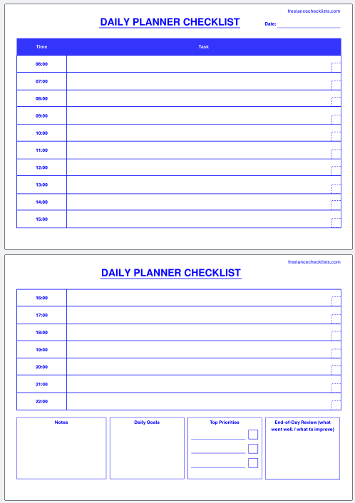 Planner Checklist Bundle (Daily Planner Checklist + Weekly Planner Checklist + Monthly Planner Checklist) - Image 7