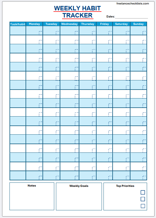 Weekly Habit Tracker - Image 6