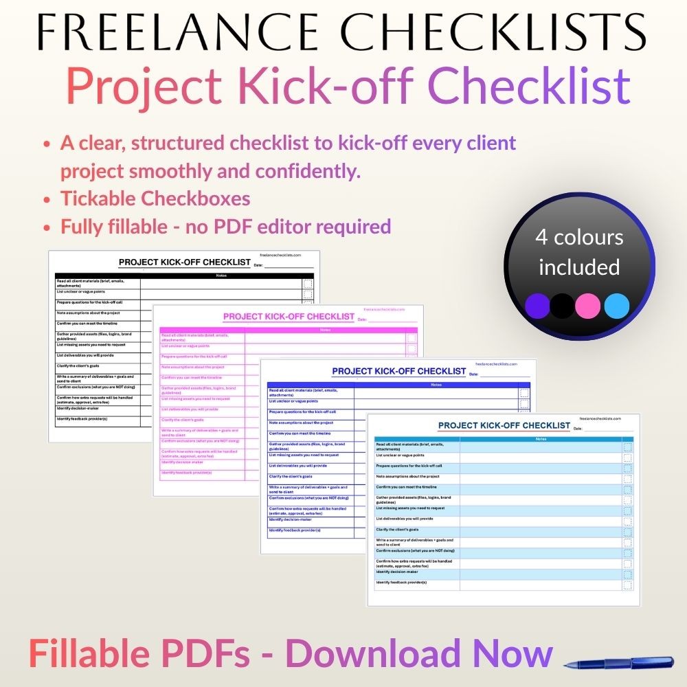 Project Kick-off Checklist