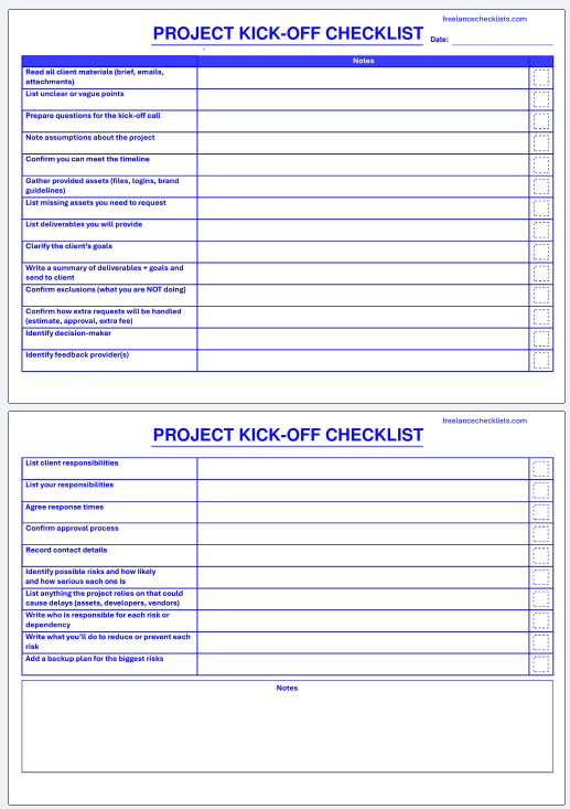 Project Kick-off Checklist - Image 3