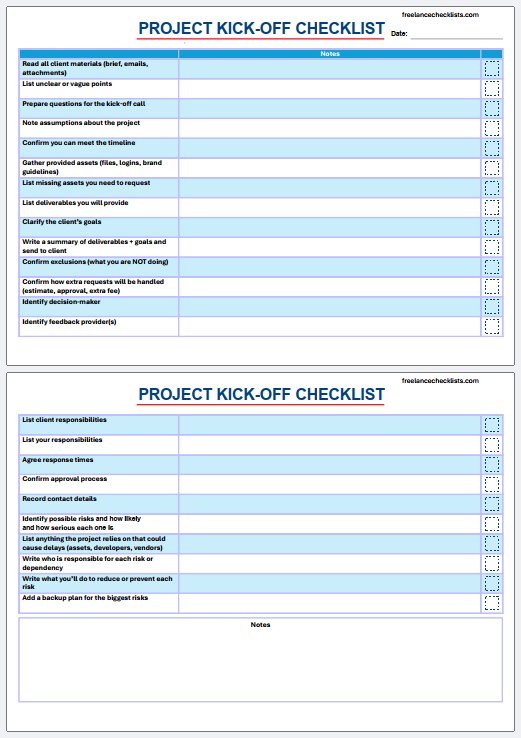 Project Kick-off Checklist - Image 5