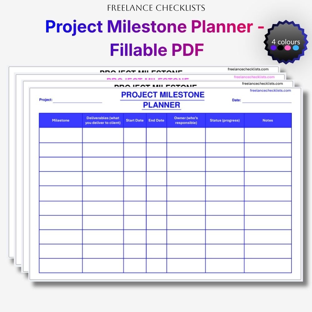 Project Milestone Planner
