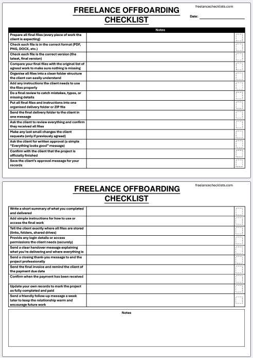 Freelance Offboarding Checklist - Image 2