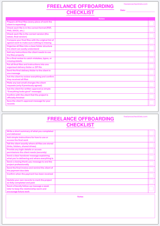Freelance Offboarding Checklist - Image 4