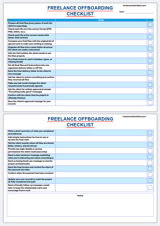 Freelance Offboarding Checklist - Image 5