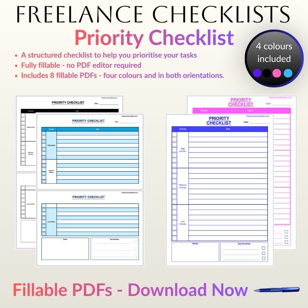 Priority Checklist