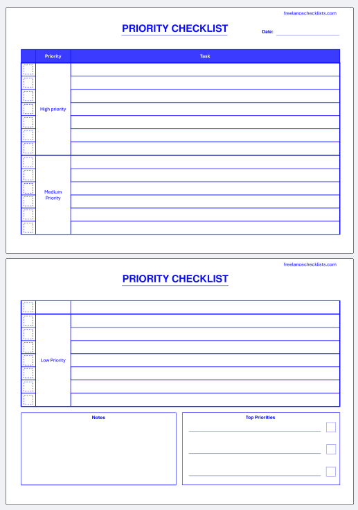 Priority Checklist - Image 4