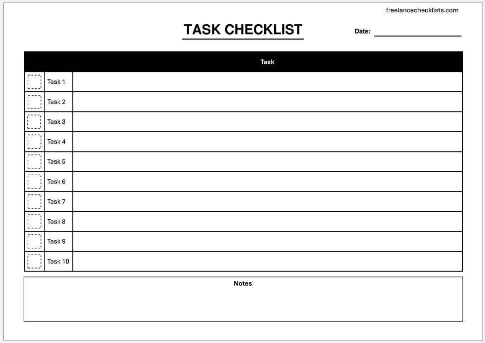 Task Checklist - Image 2