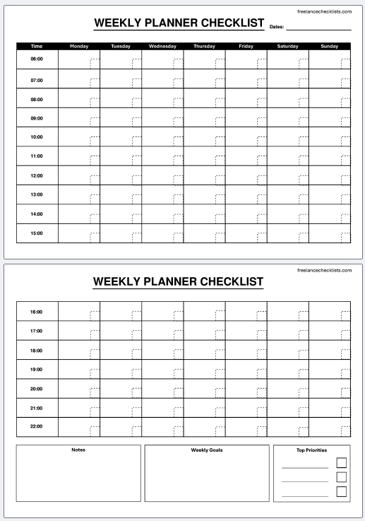 Weekly Planner Checklist - Image 3