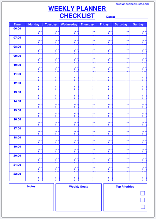 Planner Checklist Bundle (Daily Planner Checklist + Weekly Planner Checklist + Monthly Planner Checklist) - Image 16