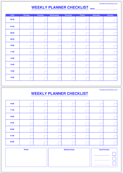 Weekly Planner Checklist - Image 5