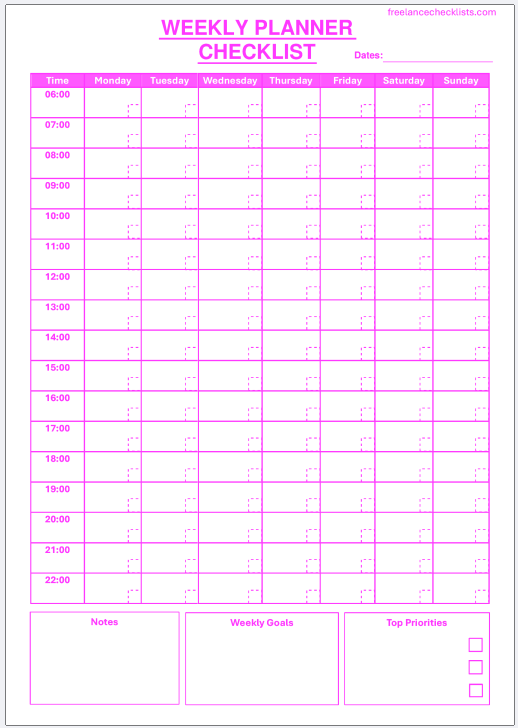 Weekly Planner Checklist - Image 8