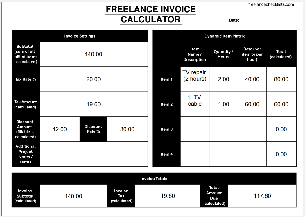 Freelance Invoice Calculator - Image 2