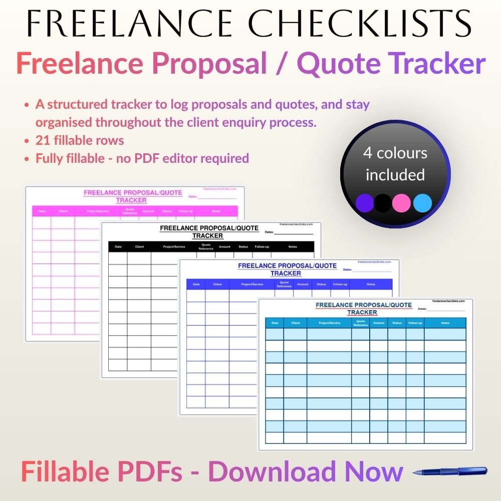Freelance Proposal / Quote Tracker