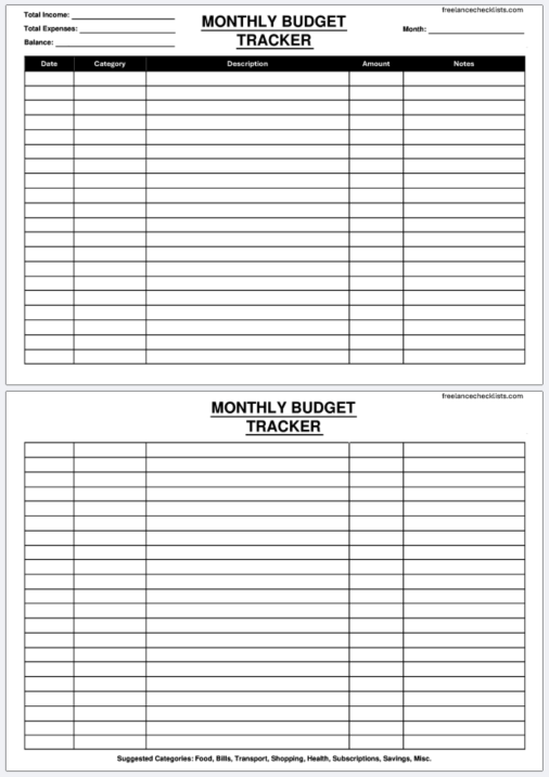 Monthly Budget Tracker - Image 2