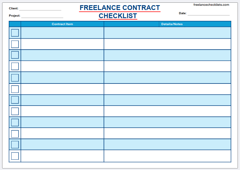 Freelance Contract Checklist - Image 2