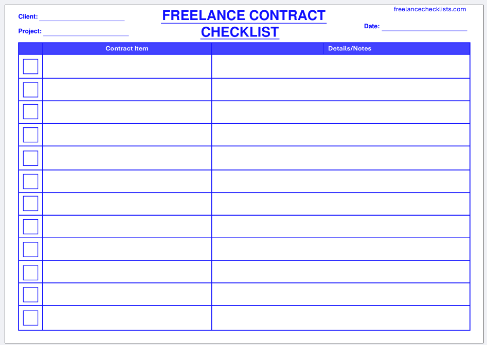 Freelance Contract Checklist - Image 5