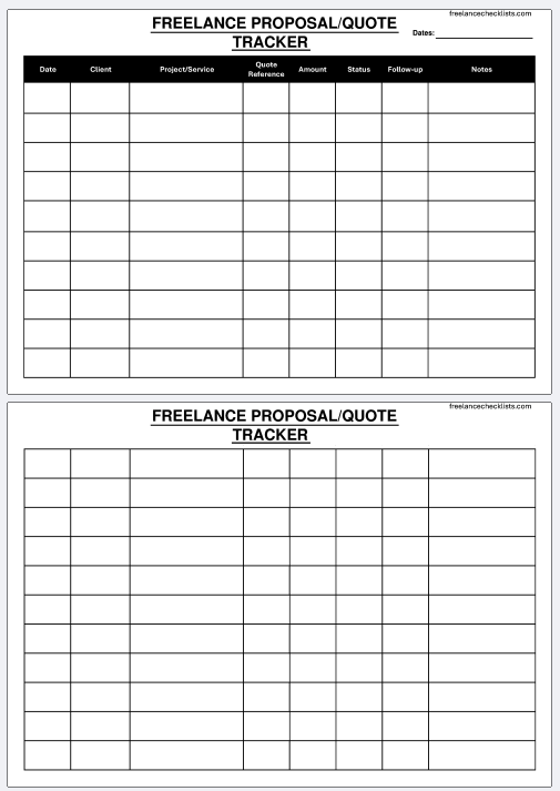 Freelance Proposal / Quote Tracker - Image 4