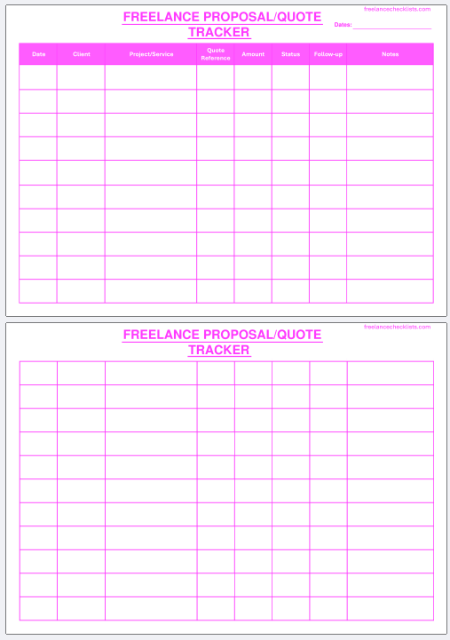 Freelance Proposal / Quote Tracker - Image 3