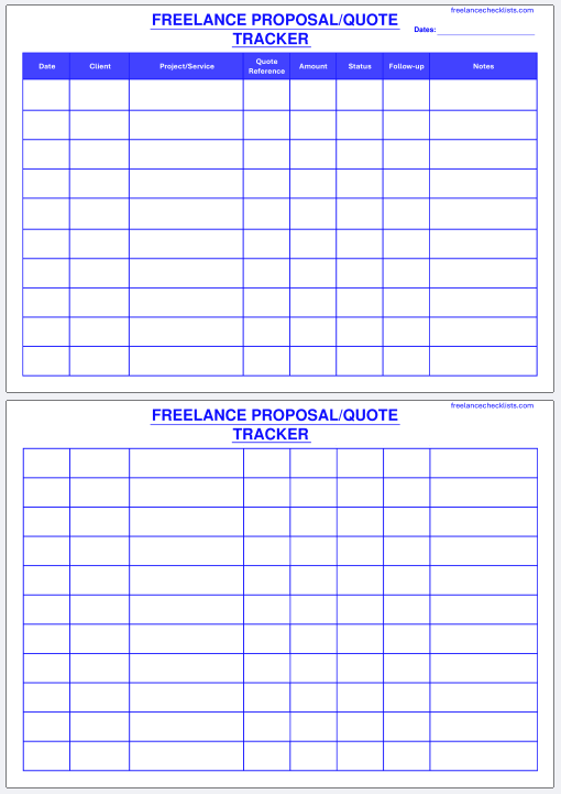 Freelance Proposal / Quote Tracker - Image 5