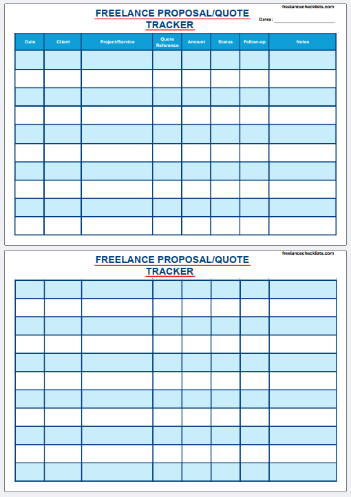 Freelance Proposal / Quote Tracker - Image 2