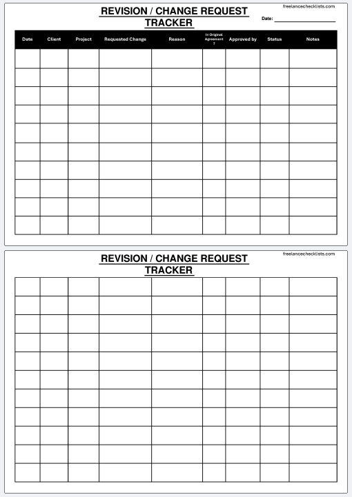 Revision / Change Request Tracker - Image 2