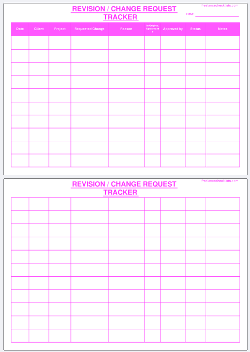 Revision / Change Request Tracker - Image 3