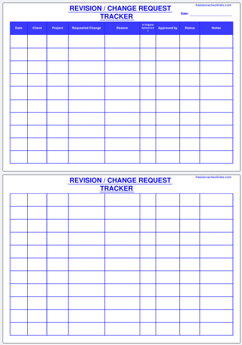 Revision / Change Request Tracker - Image 4