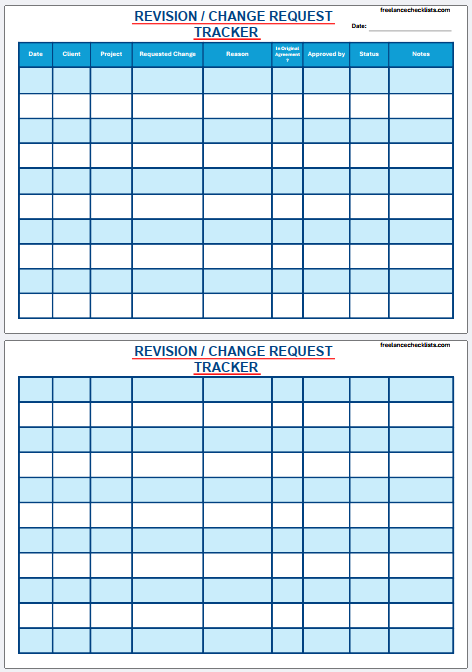 Revision / Change Request Tracker - Image 5