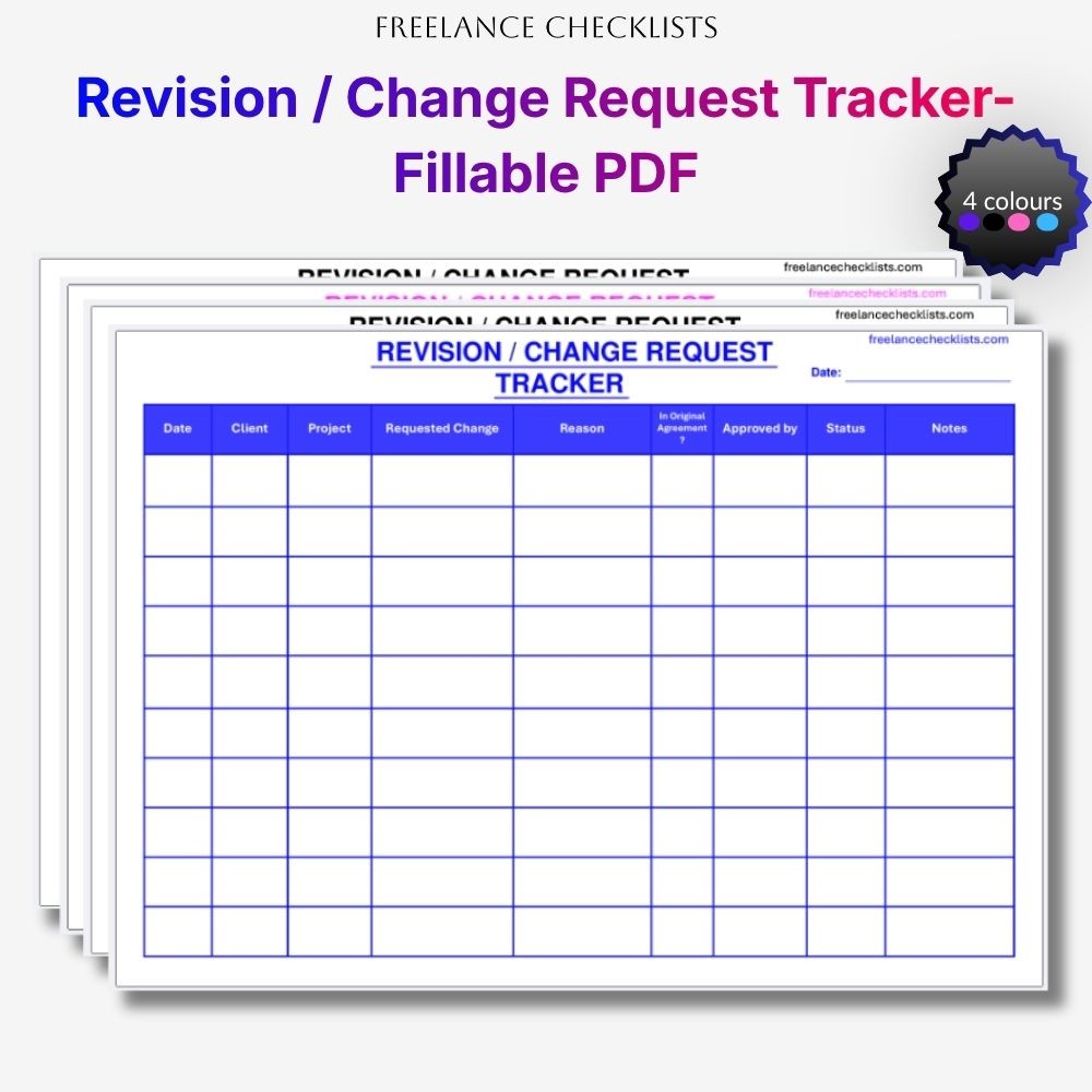 Revision / Change Request Tracker