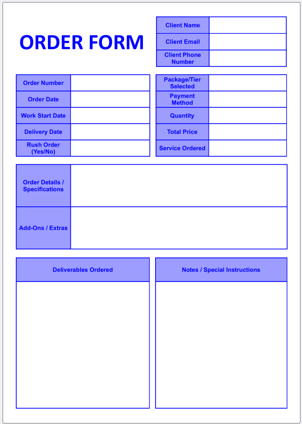 Freelance Order Form - Image 5